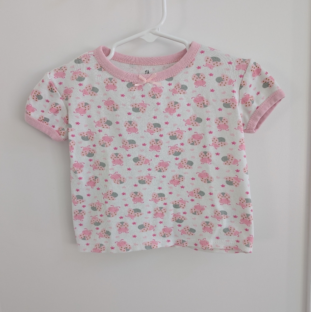 ✨4 for 12 Duck Duck Goose Pink Ladybug Top - Size 4T
